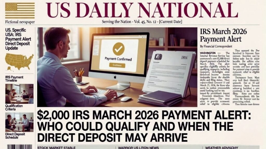 $2000 IRS Deposit Alert