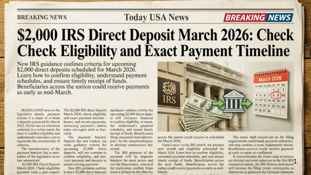 $2,000 Direct Deposit